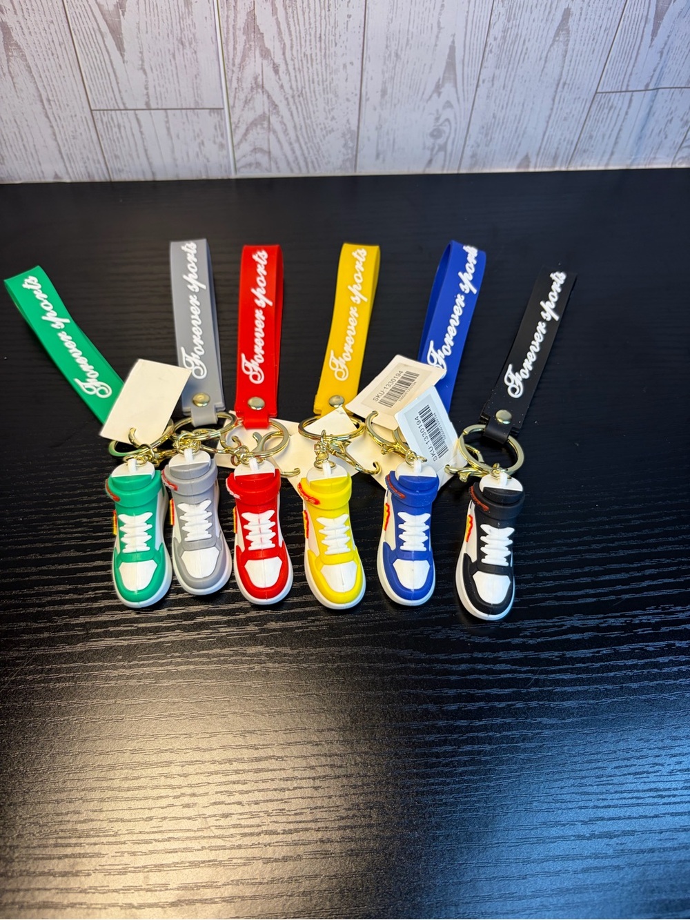 6Pcs Kappa Sneaker Keychain - Multicolor Set GREAT FOR GIFTS.